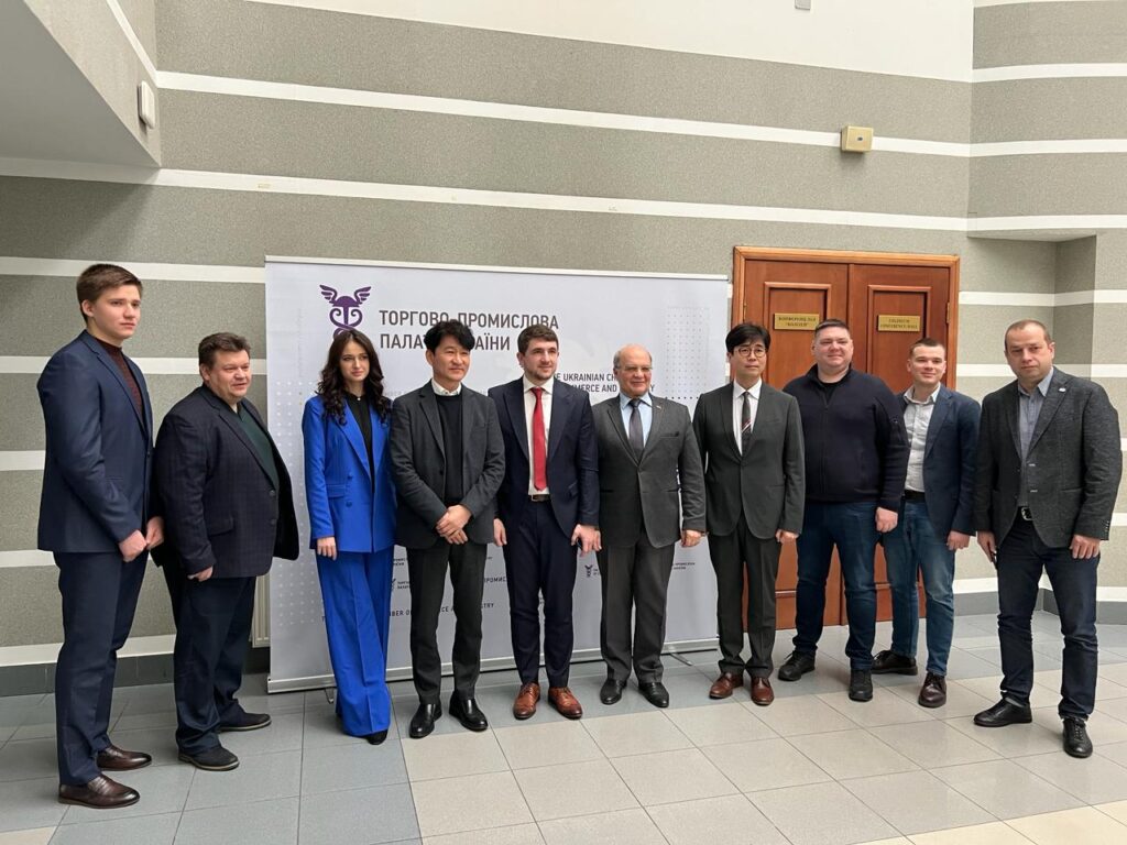 Photo after election of the Head for Ukrainian part of Ukrainian-Korean Business Counci